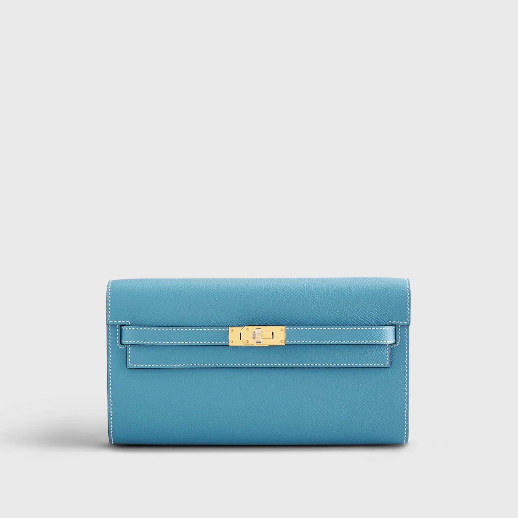 Hermès Kelly To Go Epsom Blue Jean Gold Hardware