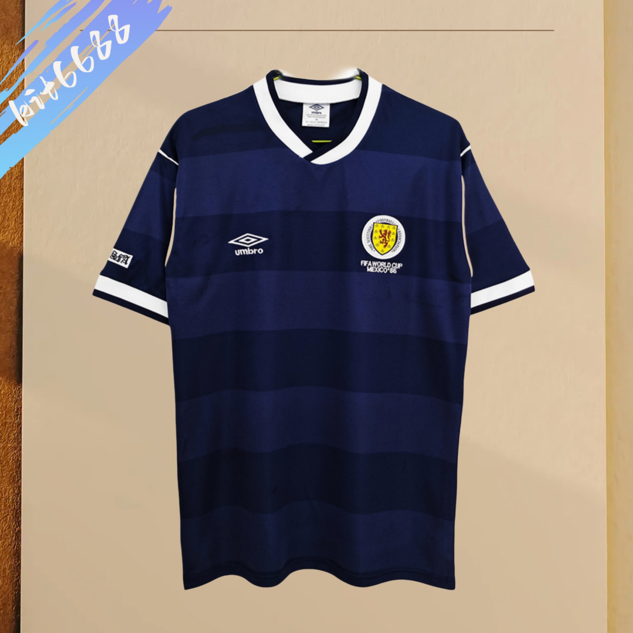 1987/1988 Scotland home football shirt（Retro）