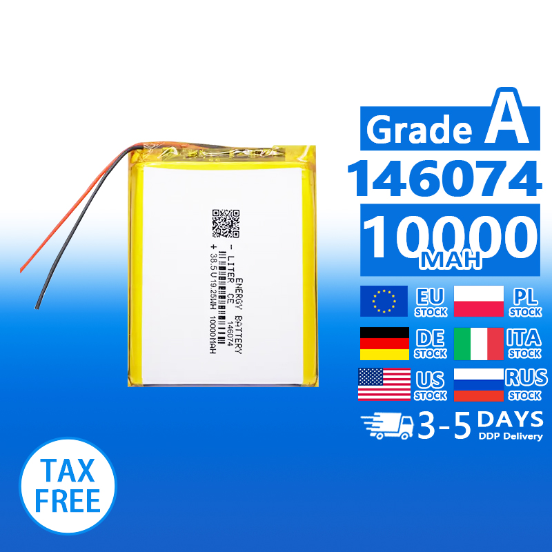 Pouch Lithium Ion Batteries 146074 3.7v10000mAh