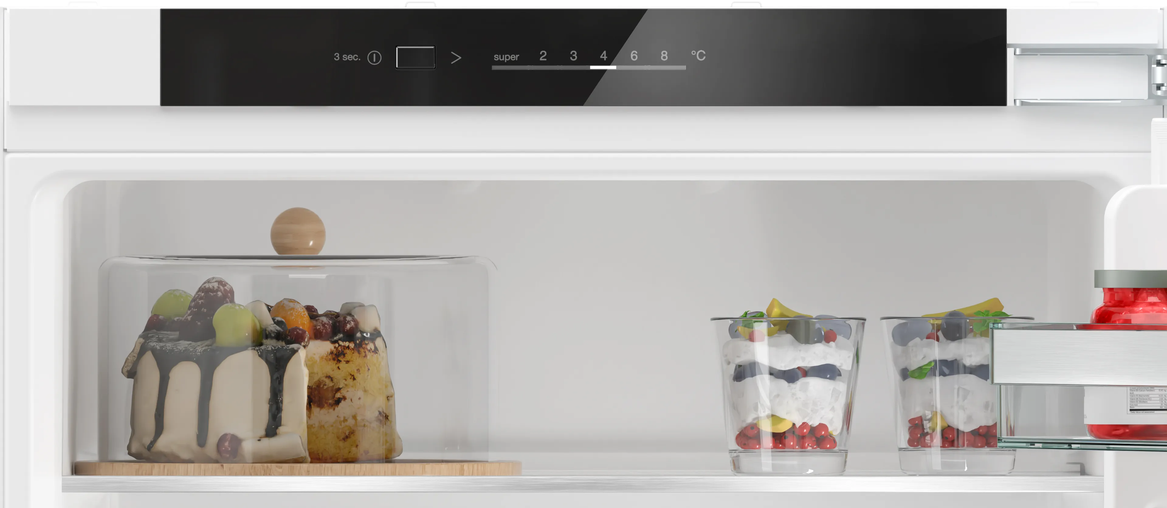 SIEMENS KI87VVFE0G iQ300 Built-in fridge-freezer with freezer at bottom 177.2 x 54.1 cm flat hinge