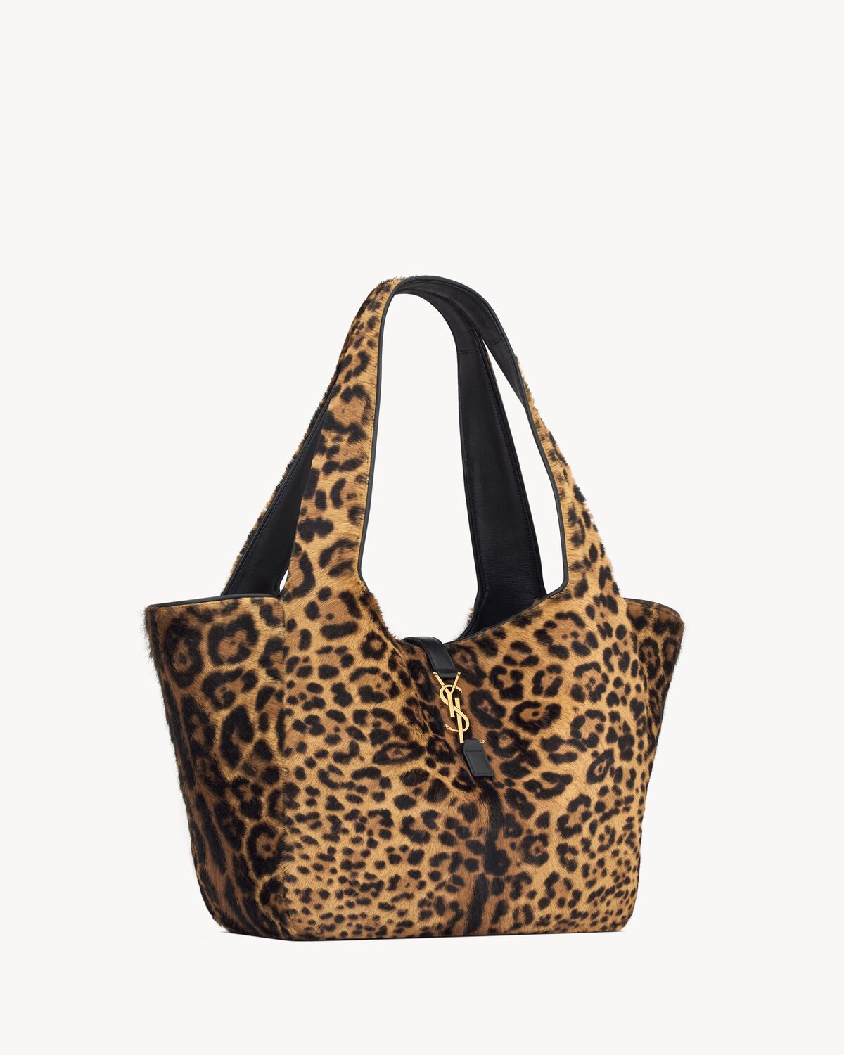 le 5 à 7 bea in pony hair leather EARTH AND BLACK