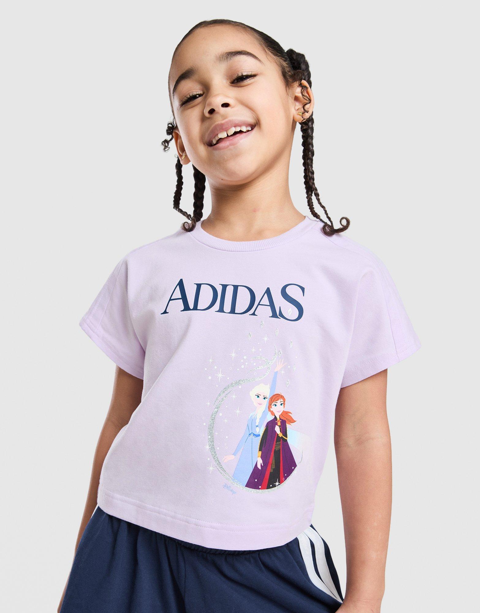 adidas Originals Girls' Frozen T-Shirt/Shorts Set Children