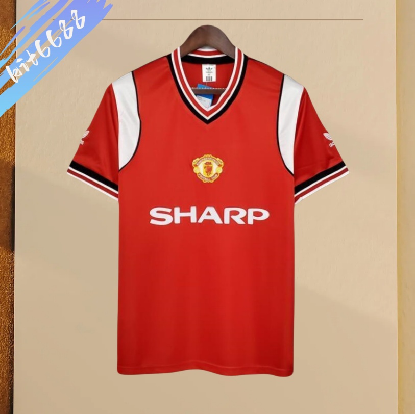 85/86 Manchester United home retro football jersey