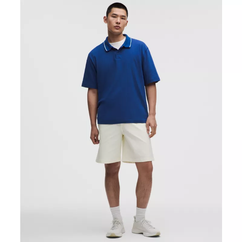Mesh-Knit Jersey Short-Sleeve Polo Shirt