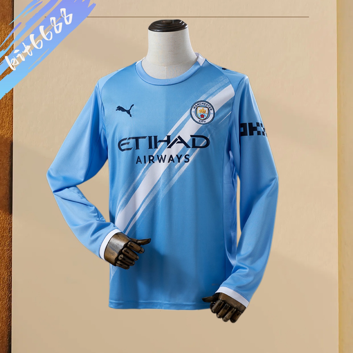 25/26 Manchester City  home Long Sleeve Football Shirt (Fans versio)