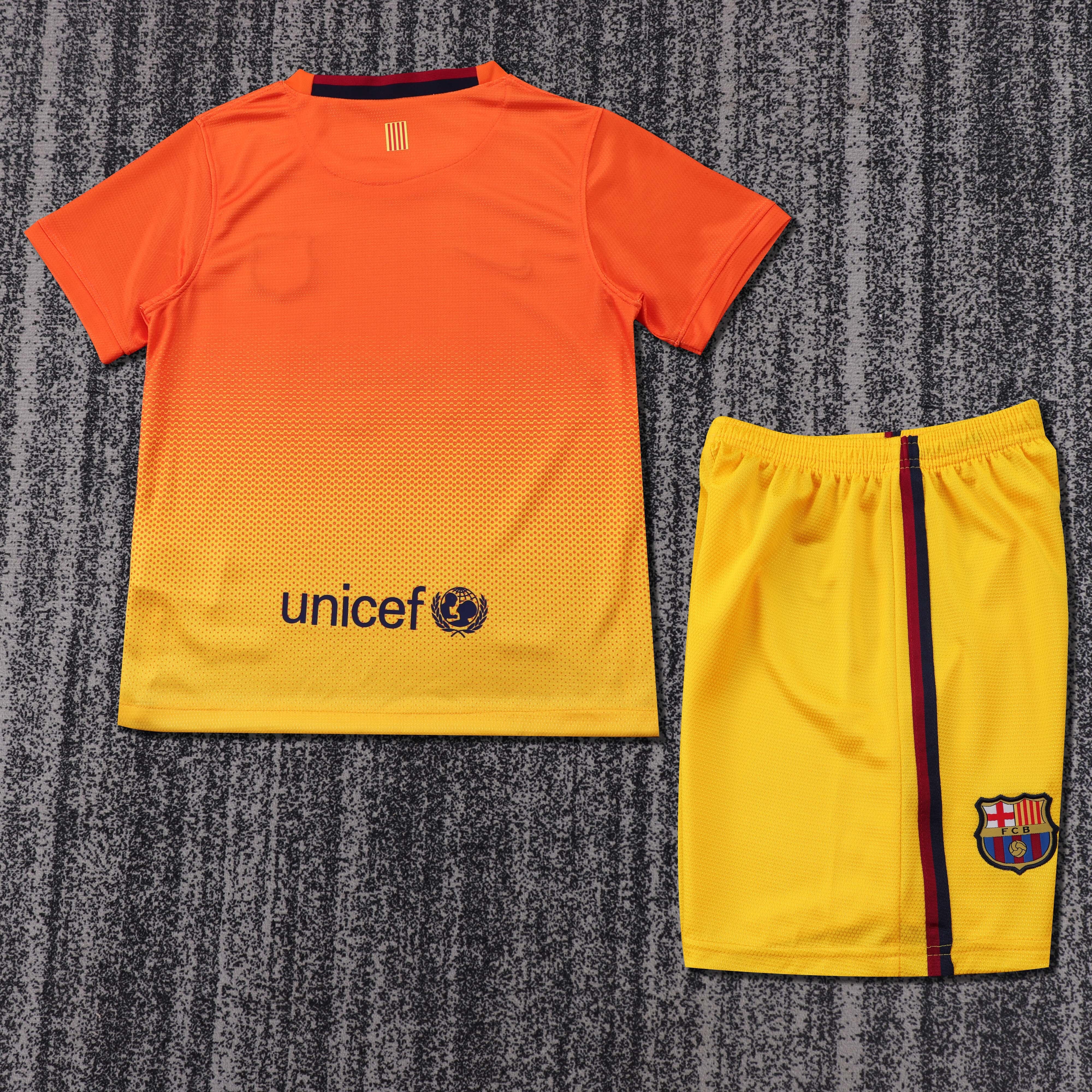 2012/2013 Barcelona Away Retro Football Shirt (Kids Kit)