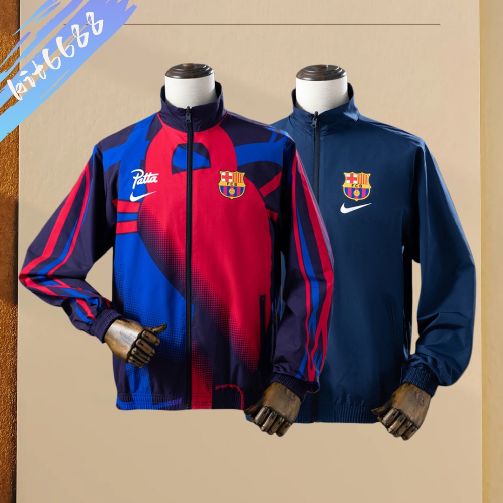 2025/2026 Barcelona double-sided football shirt windbreaker