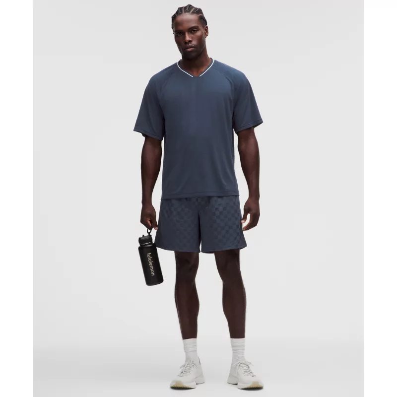 Relaxed-Fit Collared Jersey Short-Sleeve Shirt