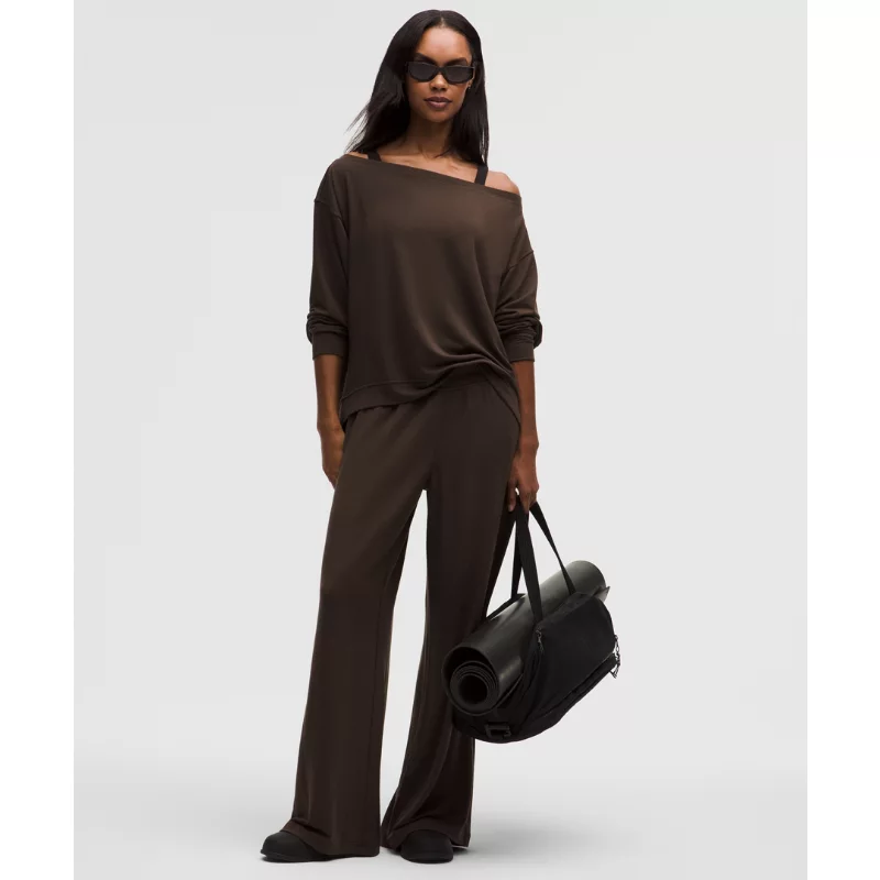 BeCalm Mid-Rise Wide-Leg Pant
