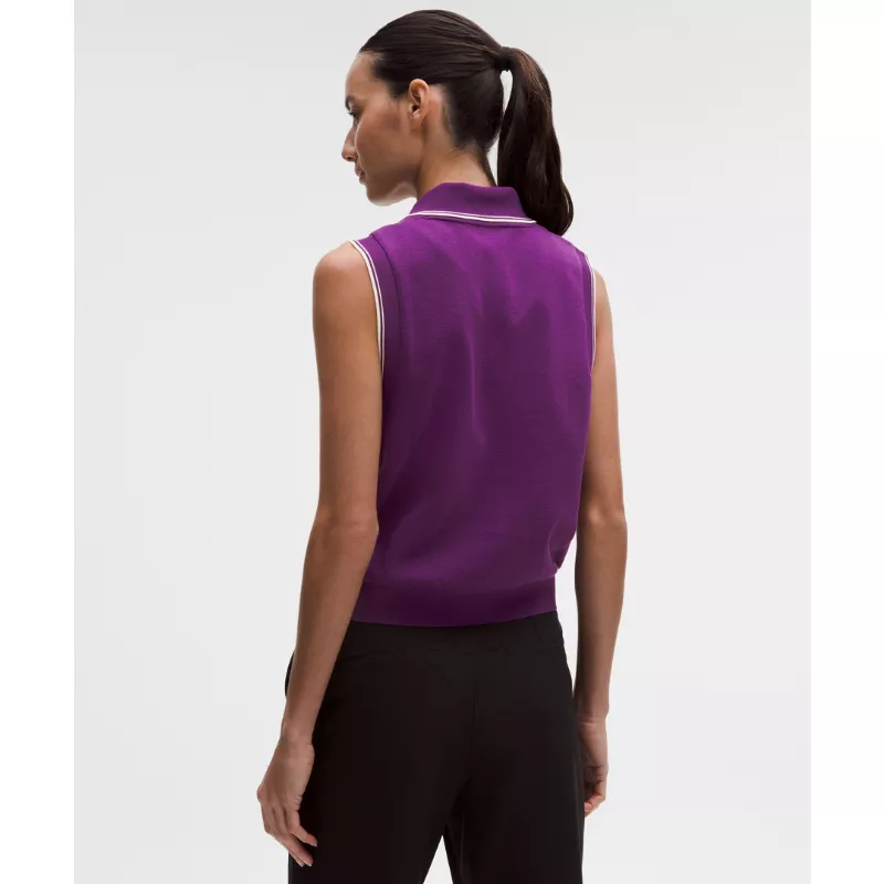 Cotton-Blend Golf Vest