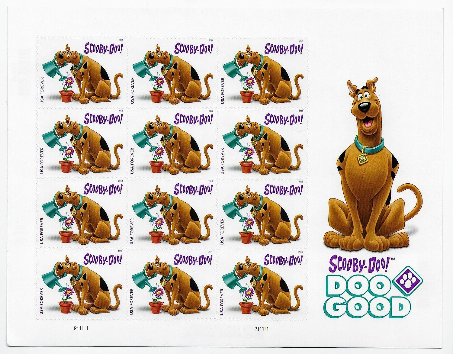🎁[US FREE SHIPPING]100PCS-Scoob Doo 2018 - 5 Sheets / 60 Pcs