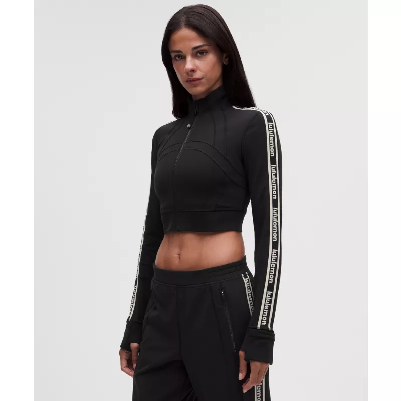 Define Luon Cropped Track Jacket Wordmark