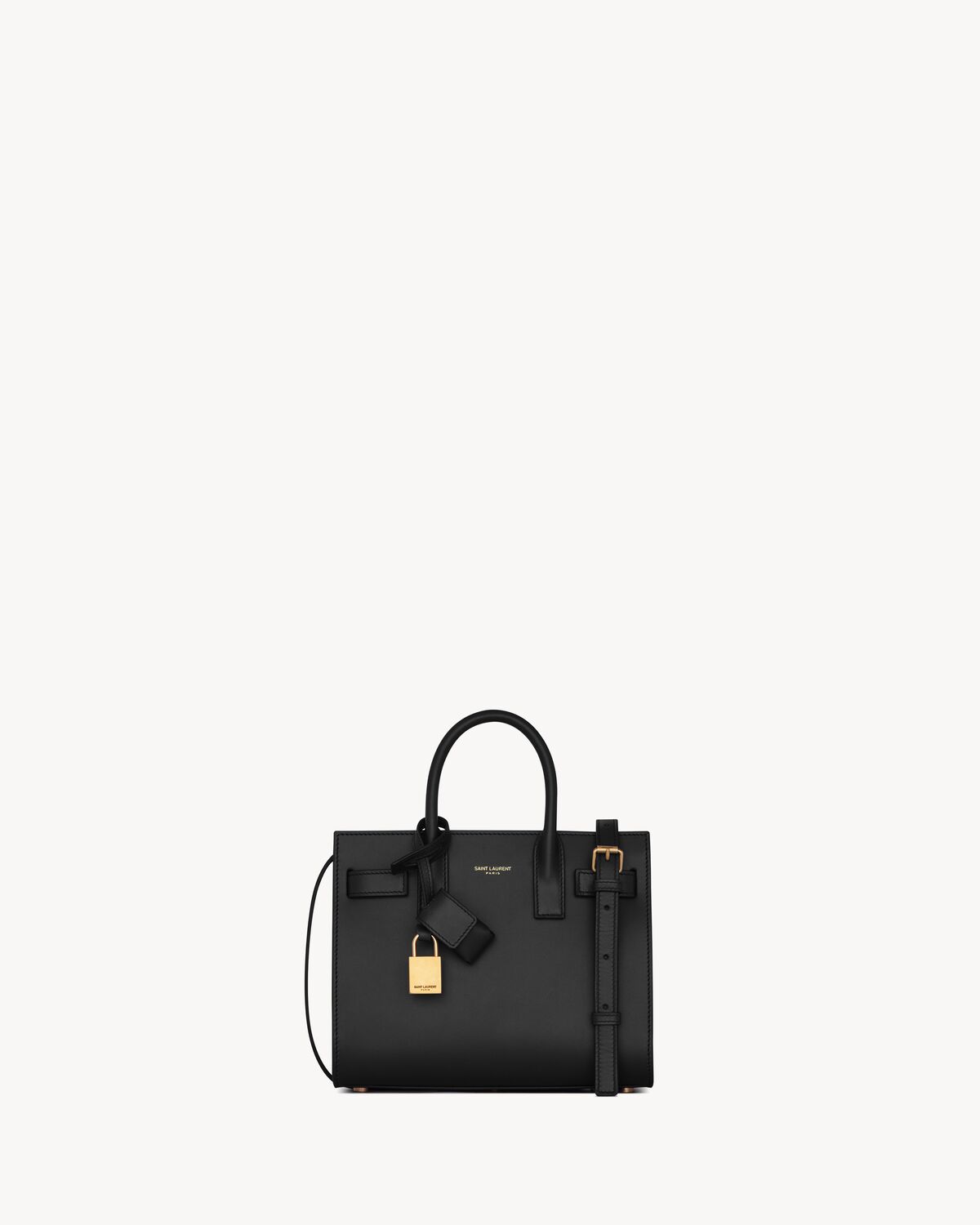 sac de jour in smooth leather - nano BLACK
