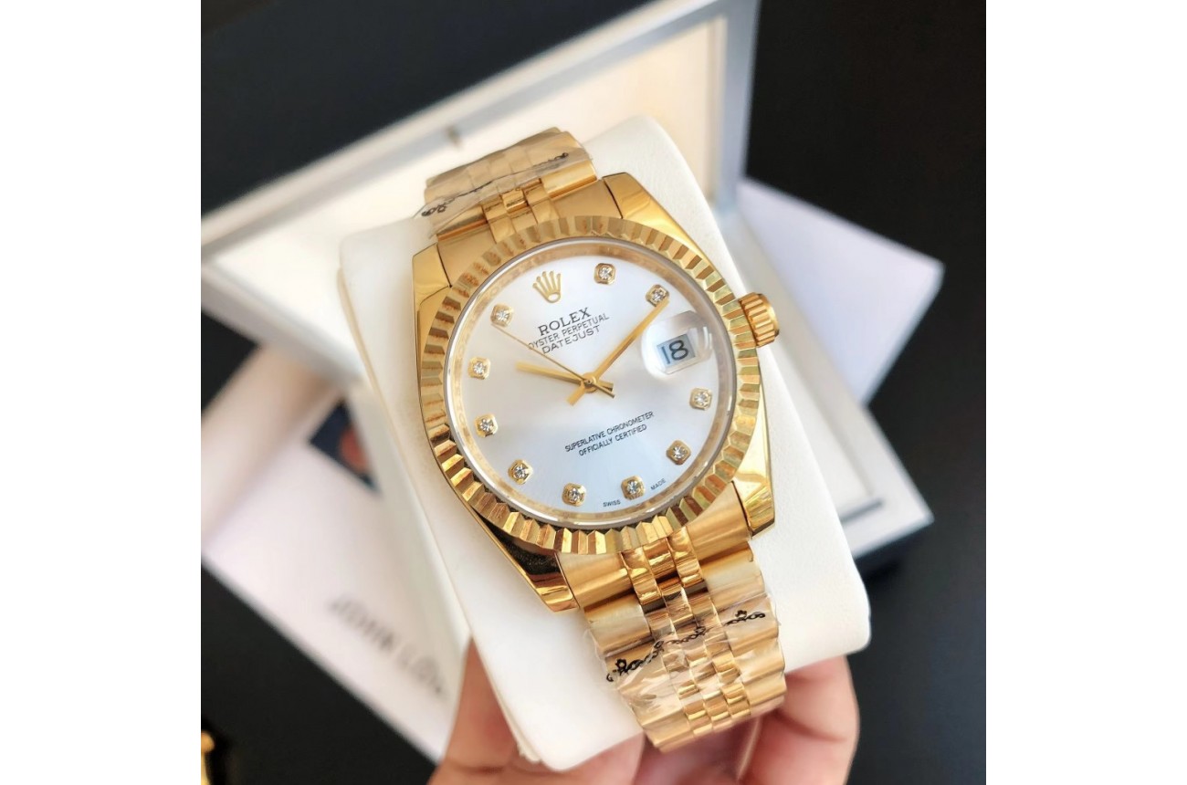 Rolex Datejust 36/28mm RG/RG Jub Sliver/Dial