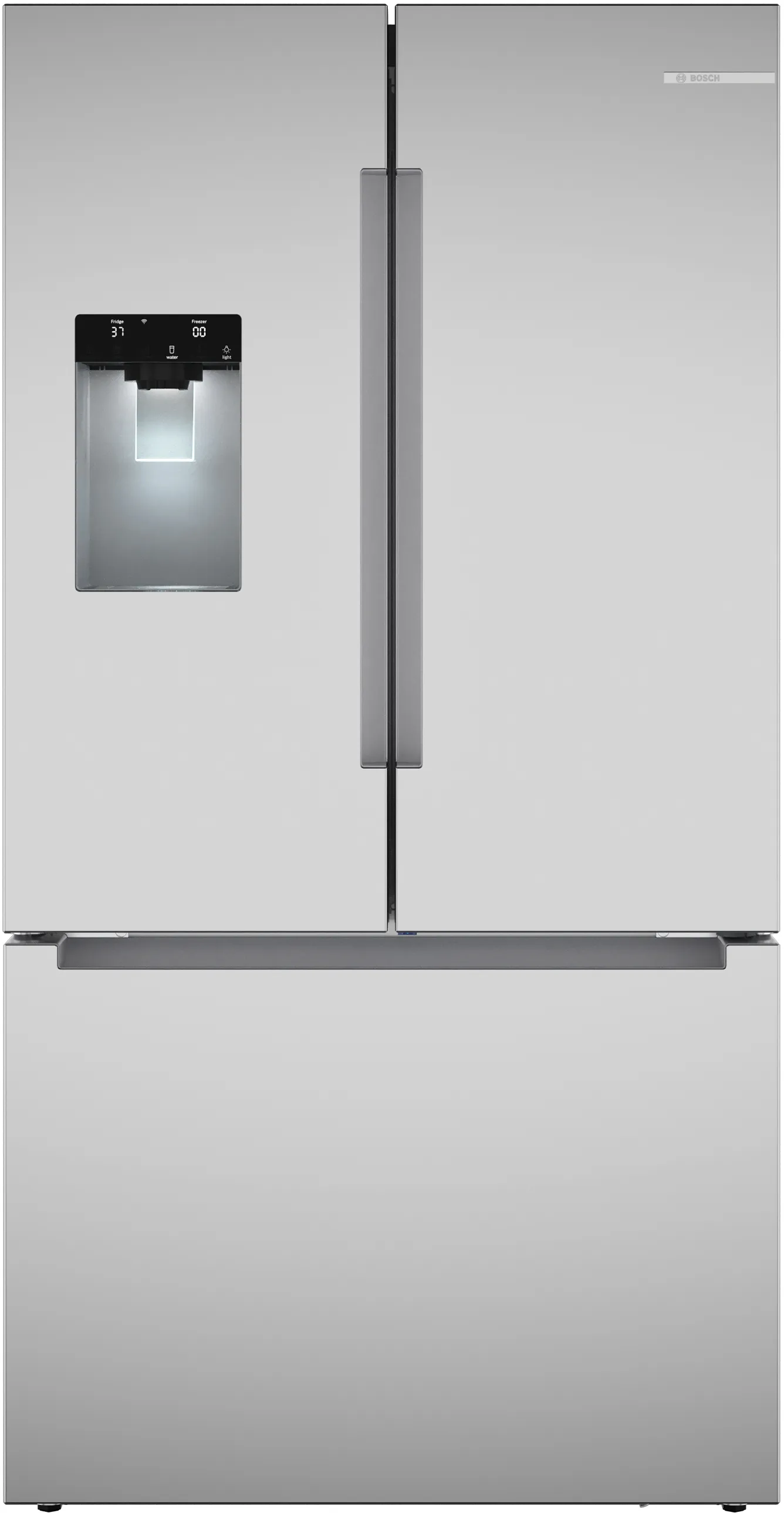 Bosch B36FD10ENS 100 Series French Door Bottom Mount Refrigerator 36'' Stainless steel (with anti-fingerprint). Total No Frost