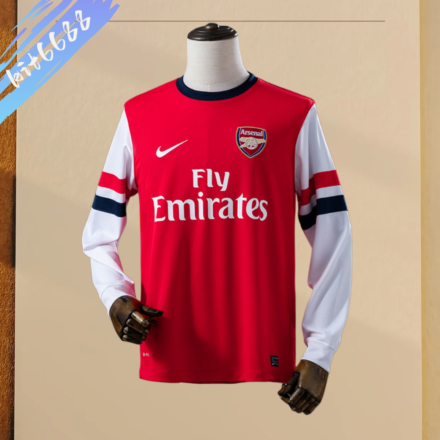 12/13 Arsenal Home  Retro Long Sleeve Football Shirt