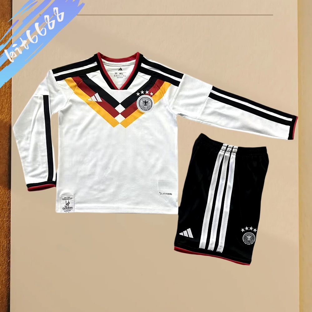 2026 Germany Home Long-sleeved Football Shirt (Kids Kit socks)