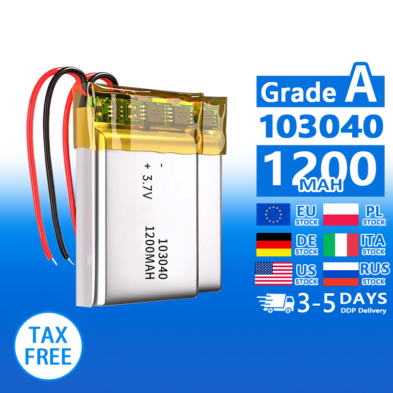 Pouch Lithium Ion Batteries 103040 3.7v1200mAh