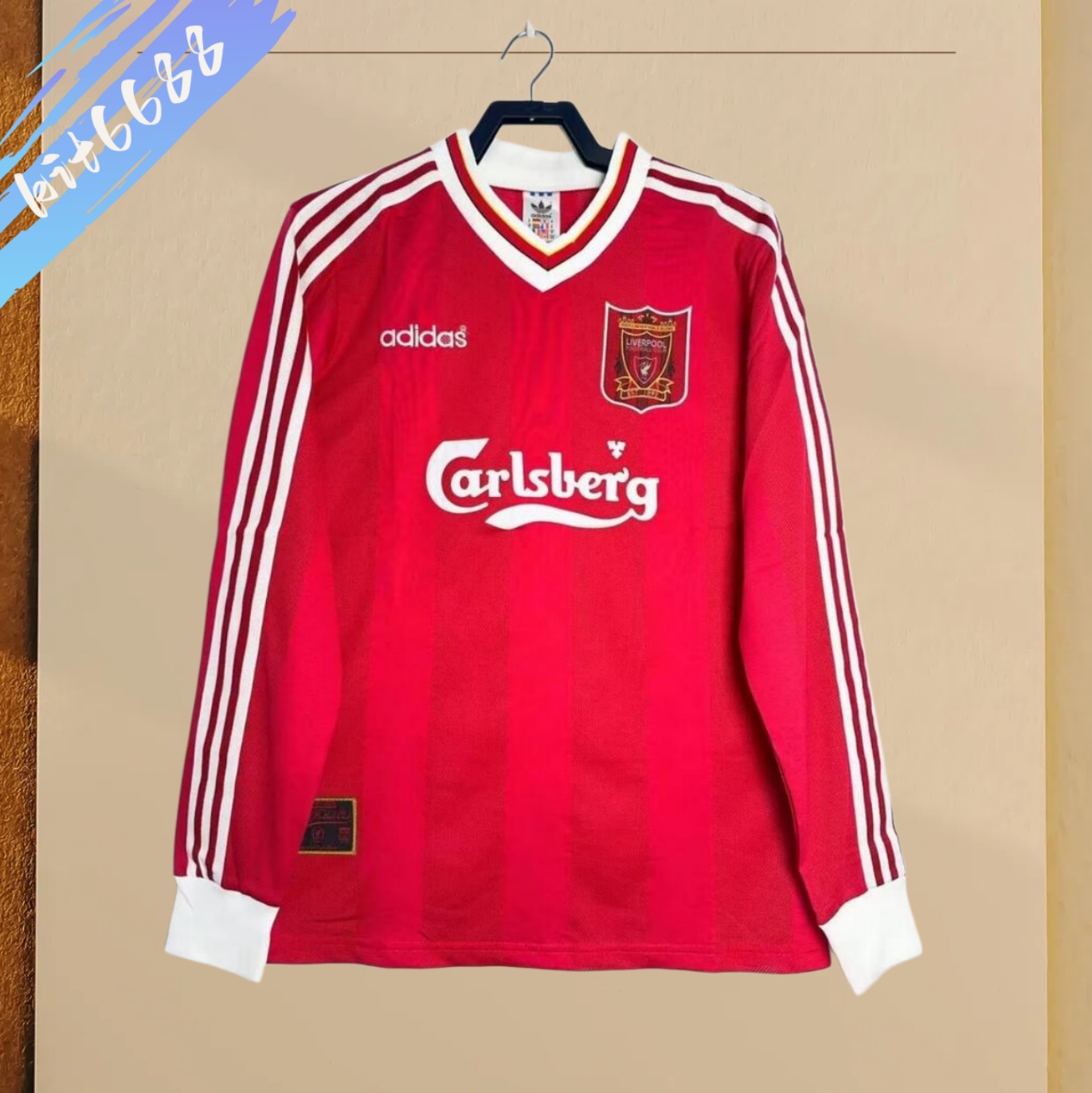 95/96 Liverpool home Retro long sleeves Football Shirt