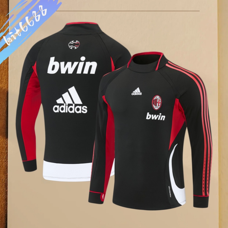 06/07 AC Milan Retro Training Shirt Long Sleeve Football Shirt