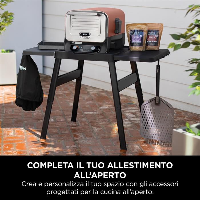 NINJA - STAND UNIVERSALE+VASSOIO WOODFIRE-Nero