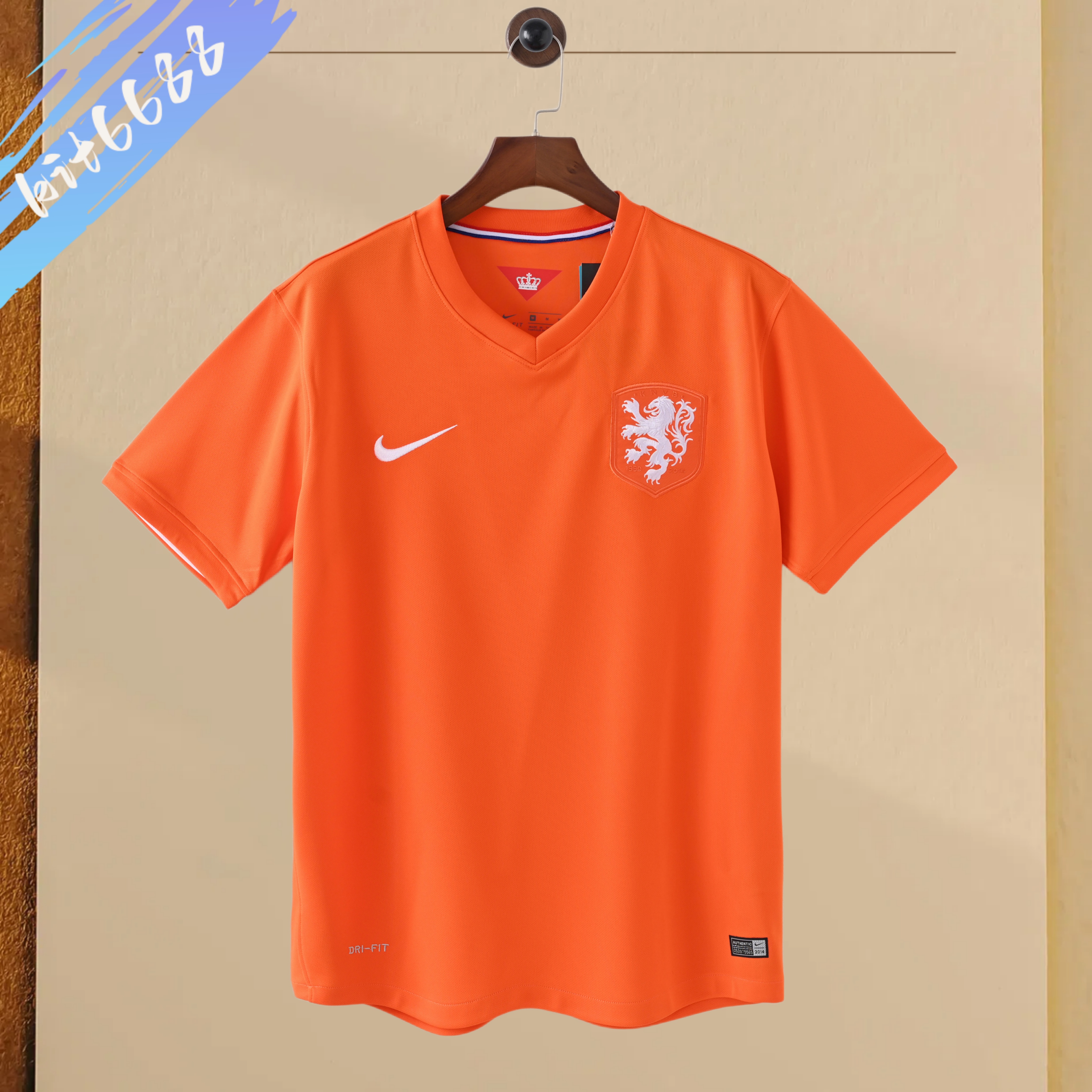 2014 Netherlands home Retro Football Shirt