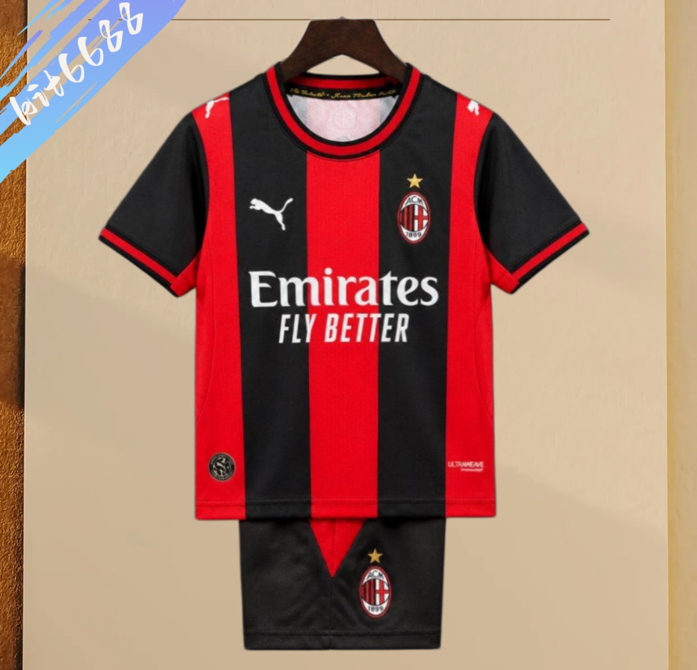 2026/2027 AC Milan Home Football Shirt (Adult Kids socks)