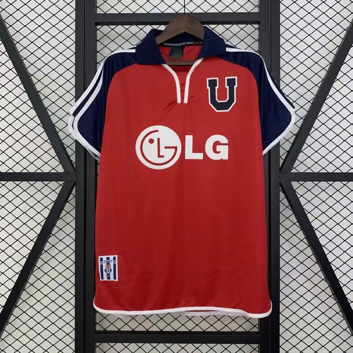 Chile 01-02 home replica old jersey classic short sleeved shirt