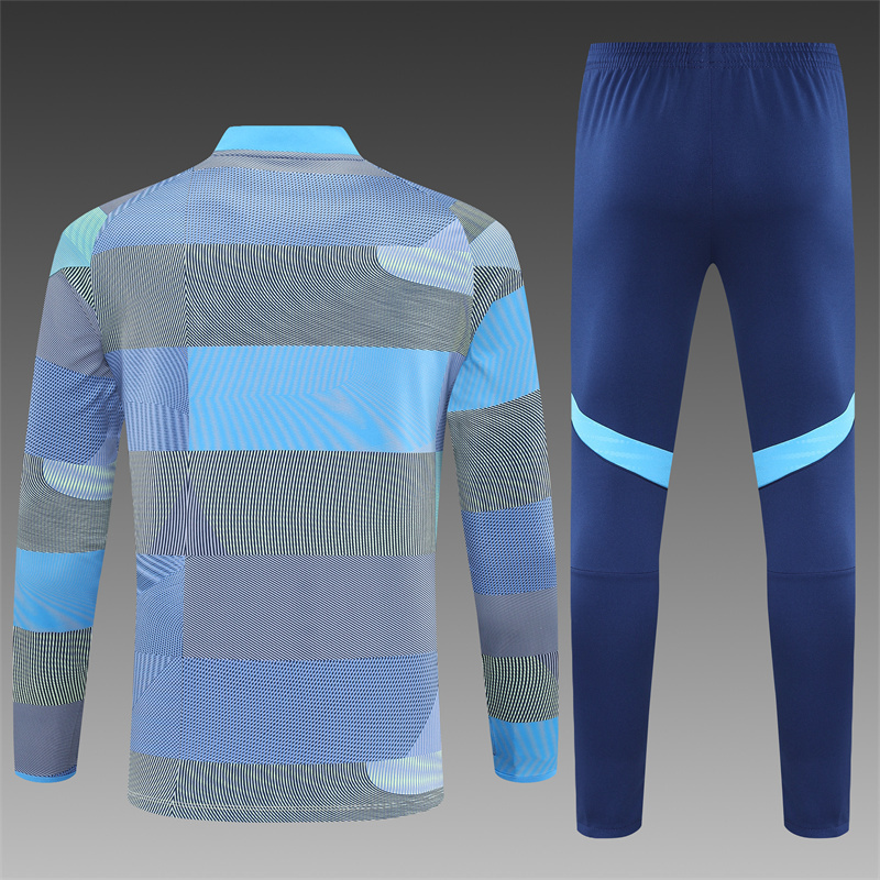 25/26 Real Madrid Light Blue Half Zip Training Kit (Adult Kids Kit)