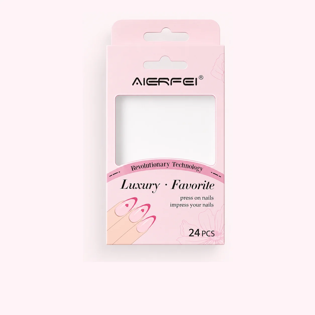 Custom packaging service for press on nails OEM manufacturing and private label nail brands.