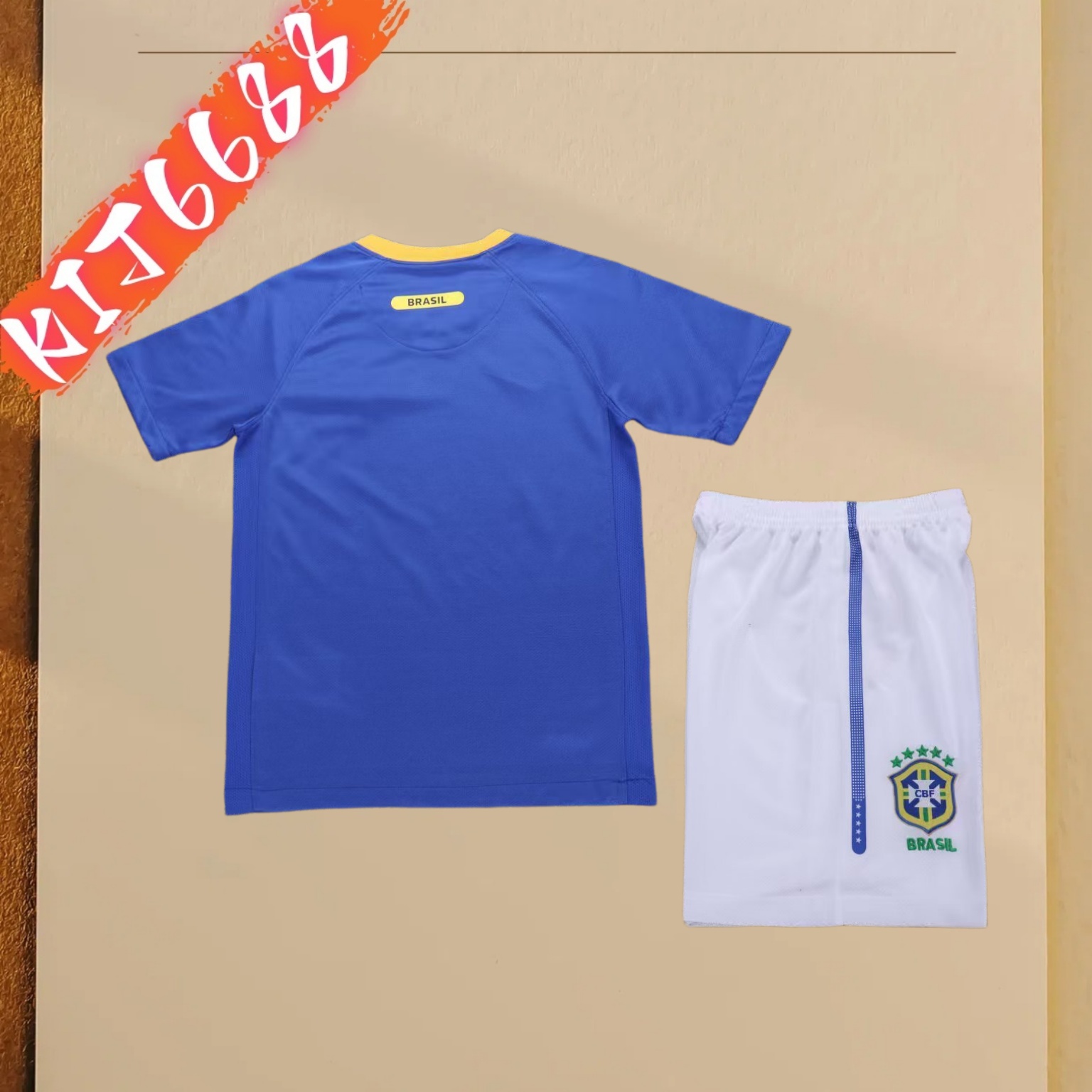 2010 Brazil Away Retro Kids Kit