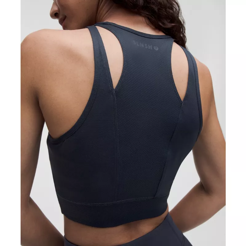 Mesh Cut-Out Cropped Tank Top SLNSH Collection