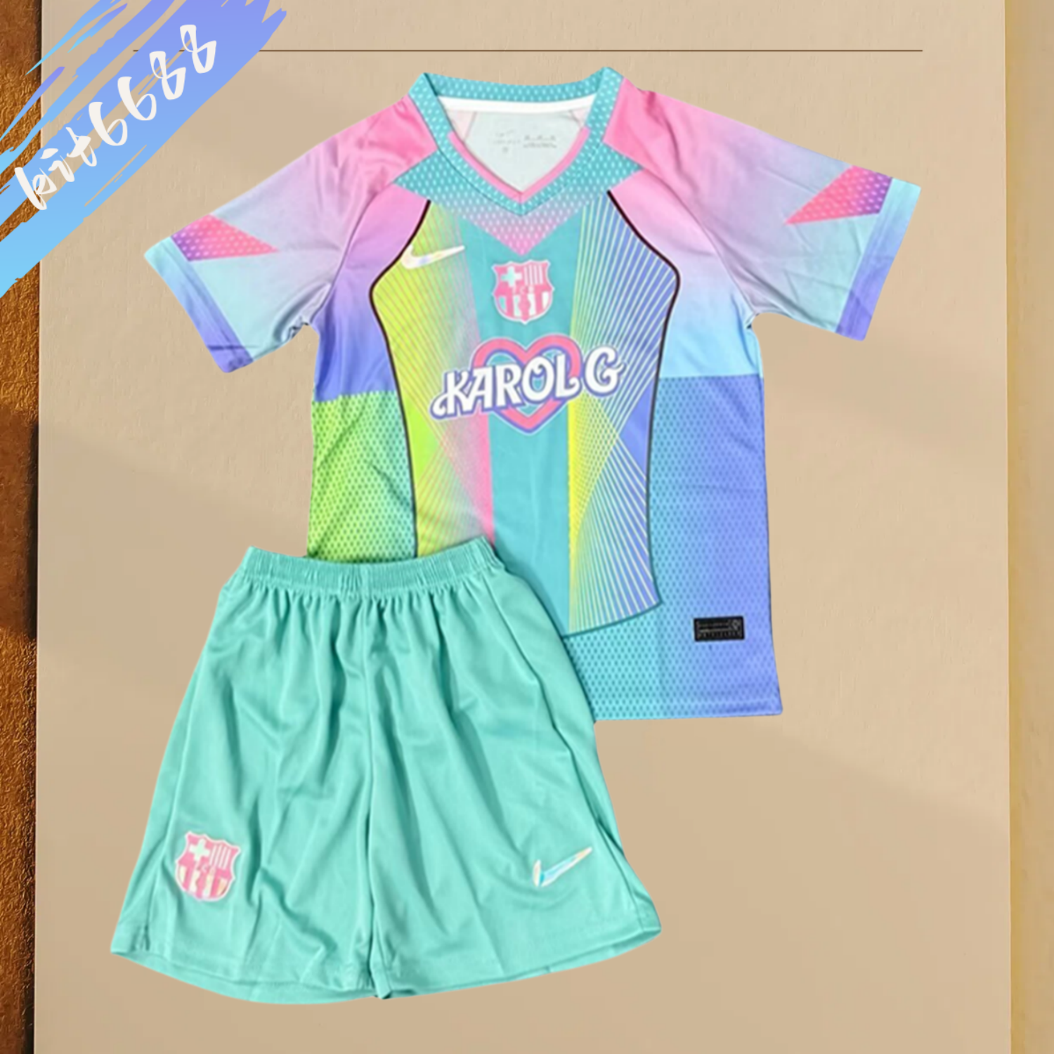 2025/2026 Barcelona Special Edition Football Shirt (Kids Kit socks)