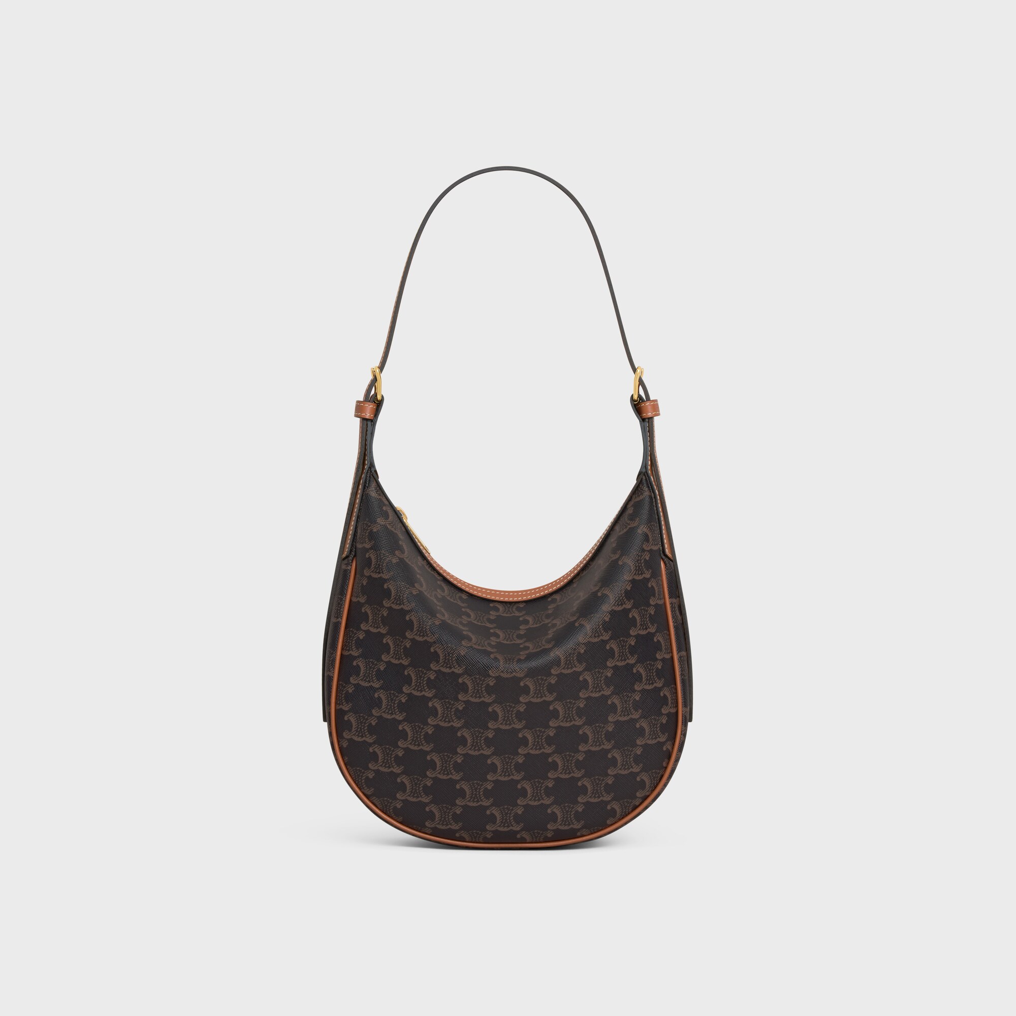 SMALL HELOÏSE BAG IN TRIOMPHE CANVAS AND CALFSKIN TAN