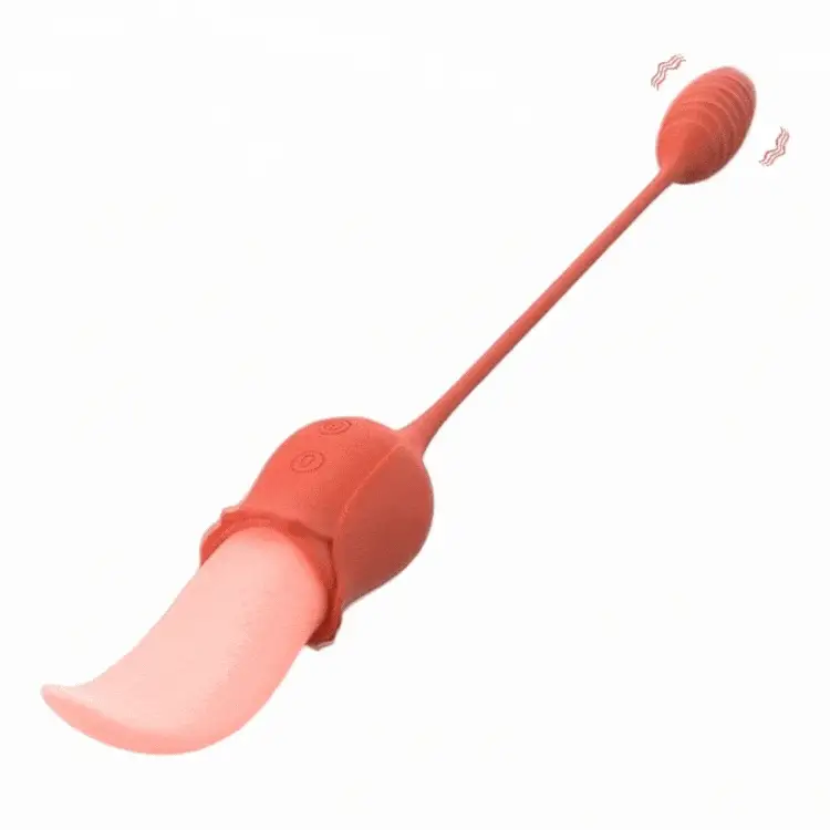Mlovexy - Mia 2-in-1 Upgraded Tongue-licking Rose Toy With Licking Bullet Vibrator