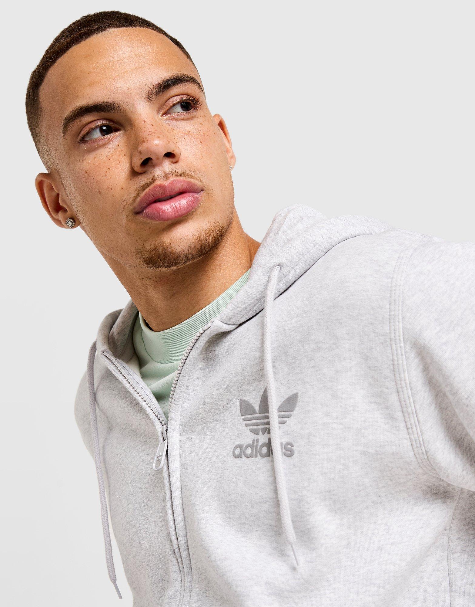 adidas Originals Trefoil Puffy Logo Full Zip Hoodie