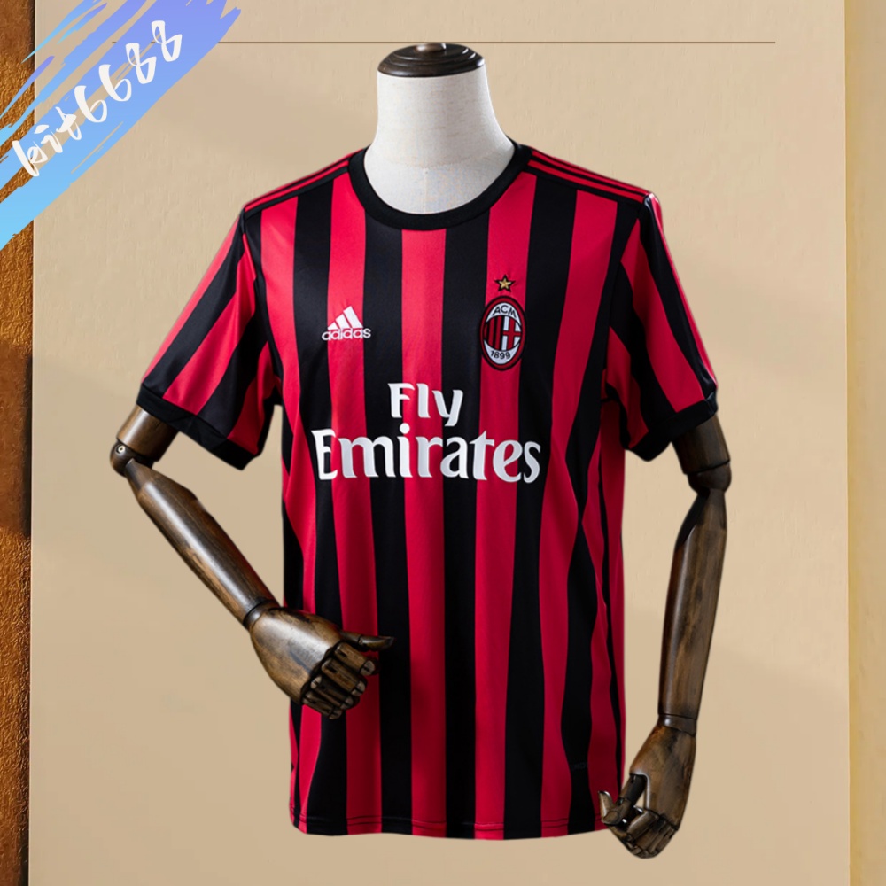 2017/2018 AC Milan Home Retro Football Shirt (Fan Edition)