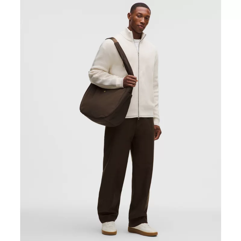 Cotton-Blend Knit Full-Zip Sweater