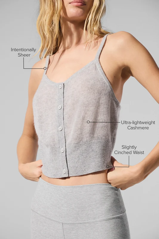 Sheer Cashmere Tank