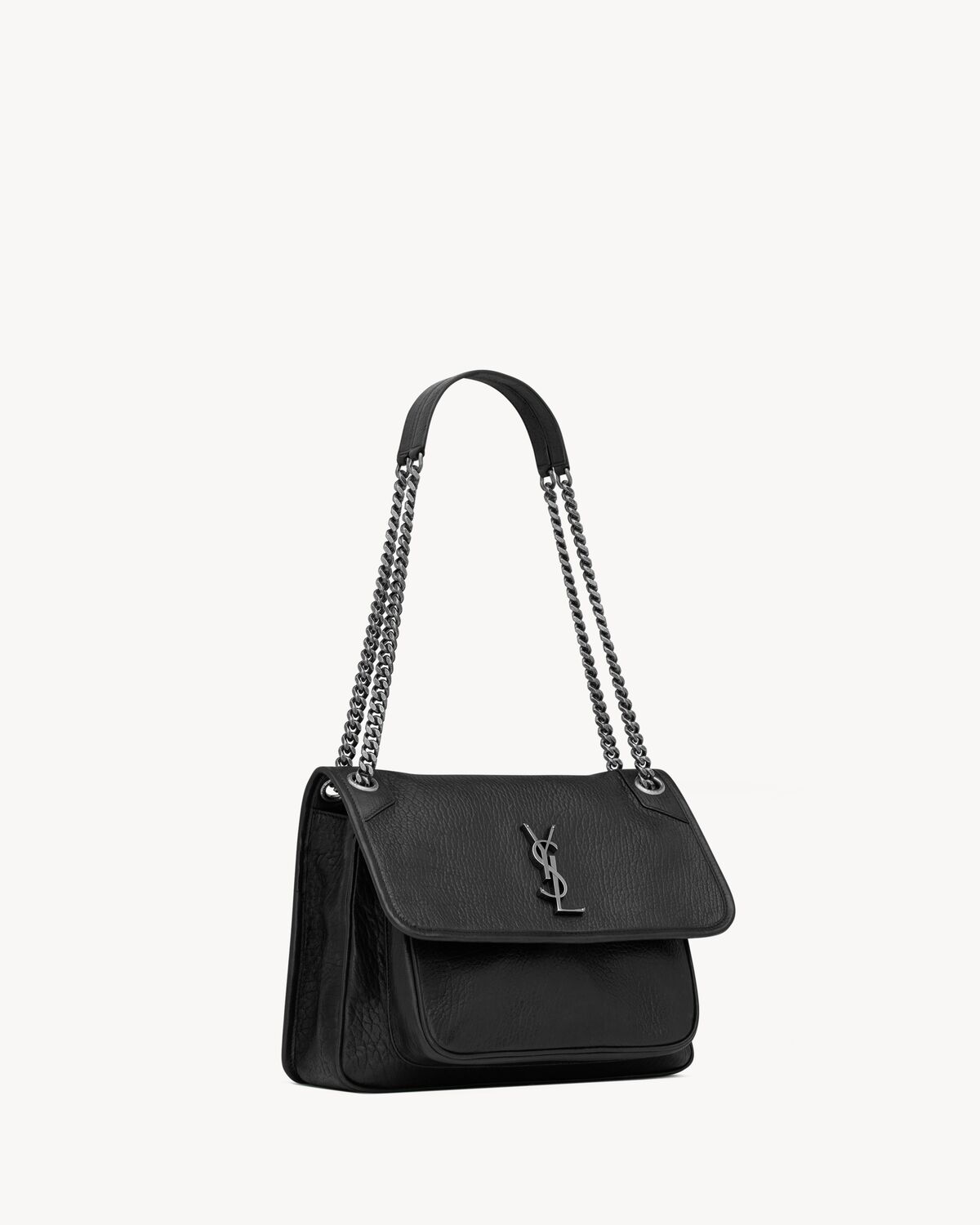 niki medium in grained lambskin BLACK