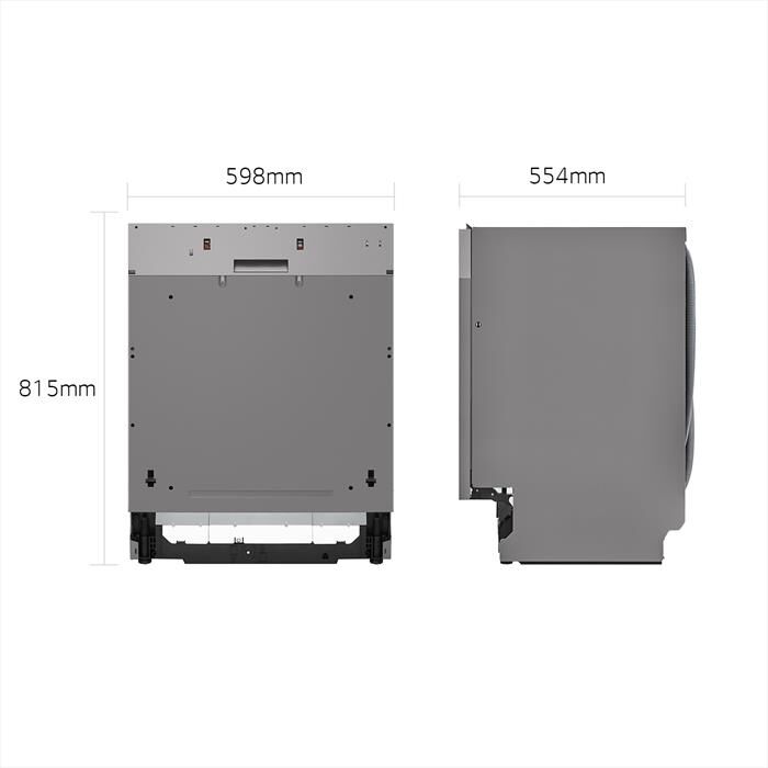 LG - Lavastoviglie QUADWASH DB365TXS Classe B 10coperti-Acciaio inossidabile