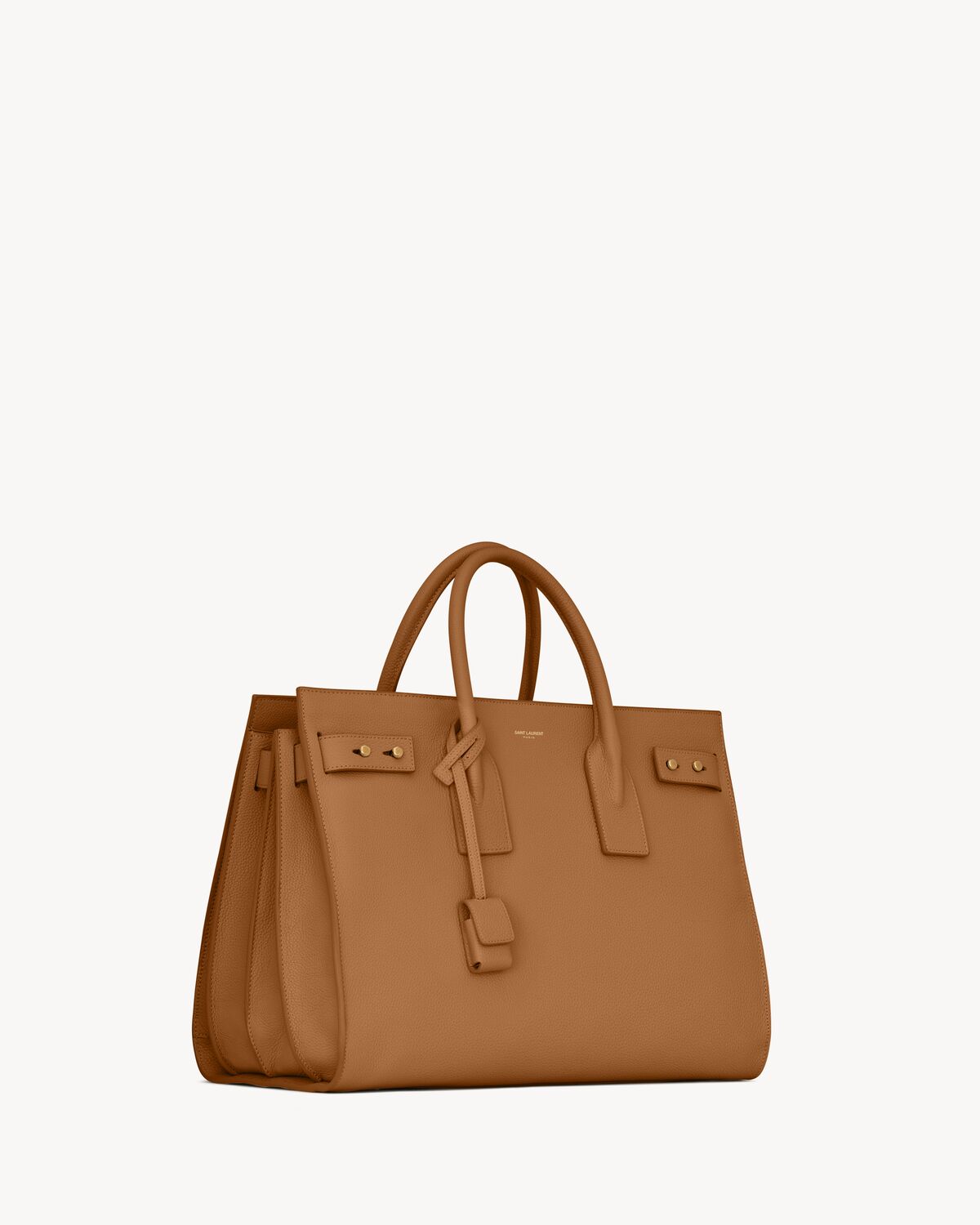 sac de jour in supple grained leather - medium CINNAMON