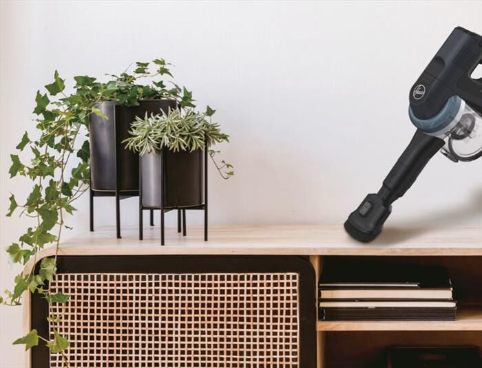 HOOVER - Aspirapolvere ricaricabile HF401P 011-Nero, Argento