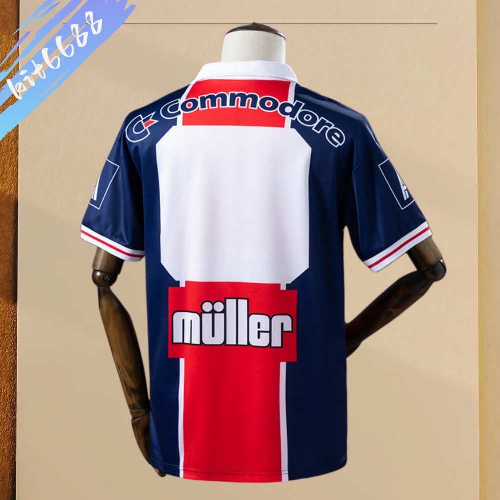 91/92 PSG Paris Saint-Germain home Football Shirt (Retro）