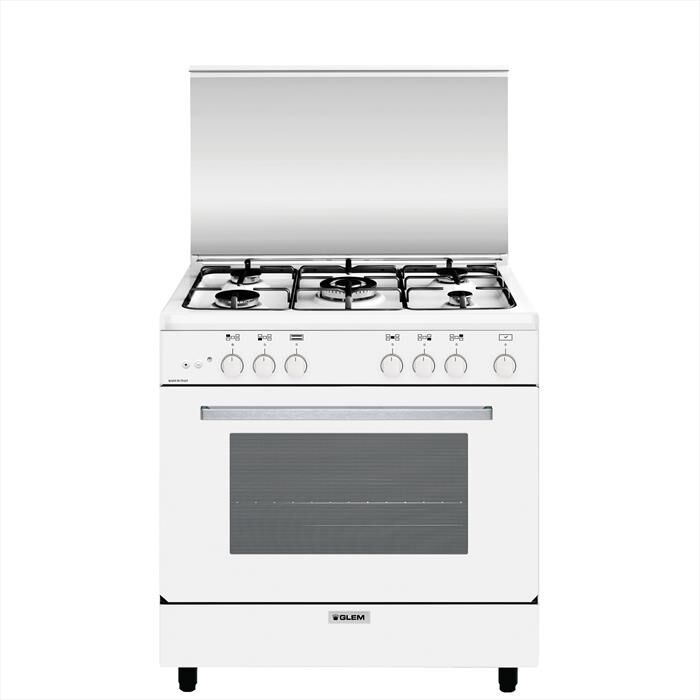 GLEM GAS - Cucina a gas A855GX Classe A-Bianco