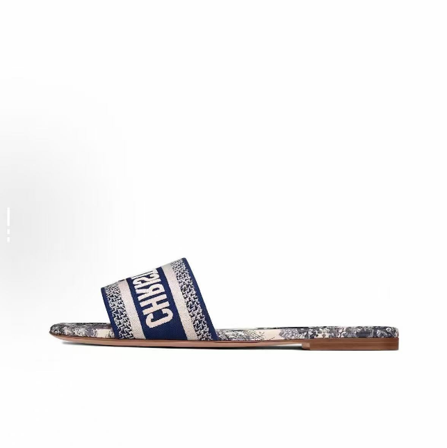 Dior Classic Dway Slide Rose Blue