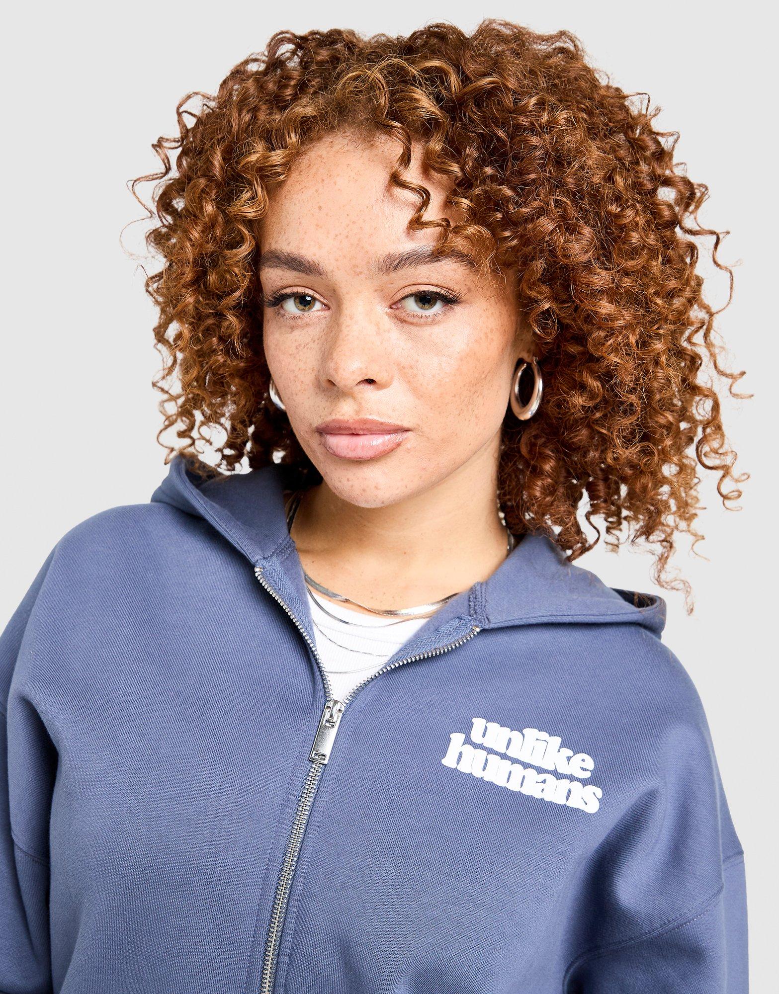 Unlike Humans Bubble Full Zip Hoodie Damen