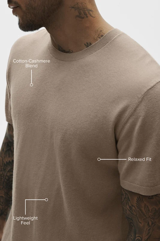 Cotton Cashmere Ever Soft Short Sleeve Crew