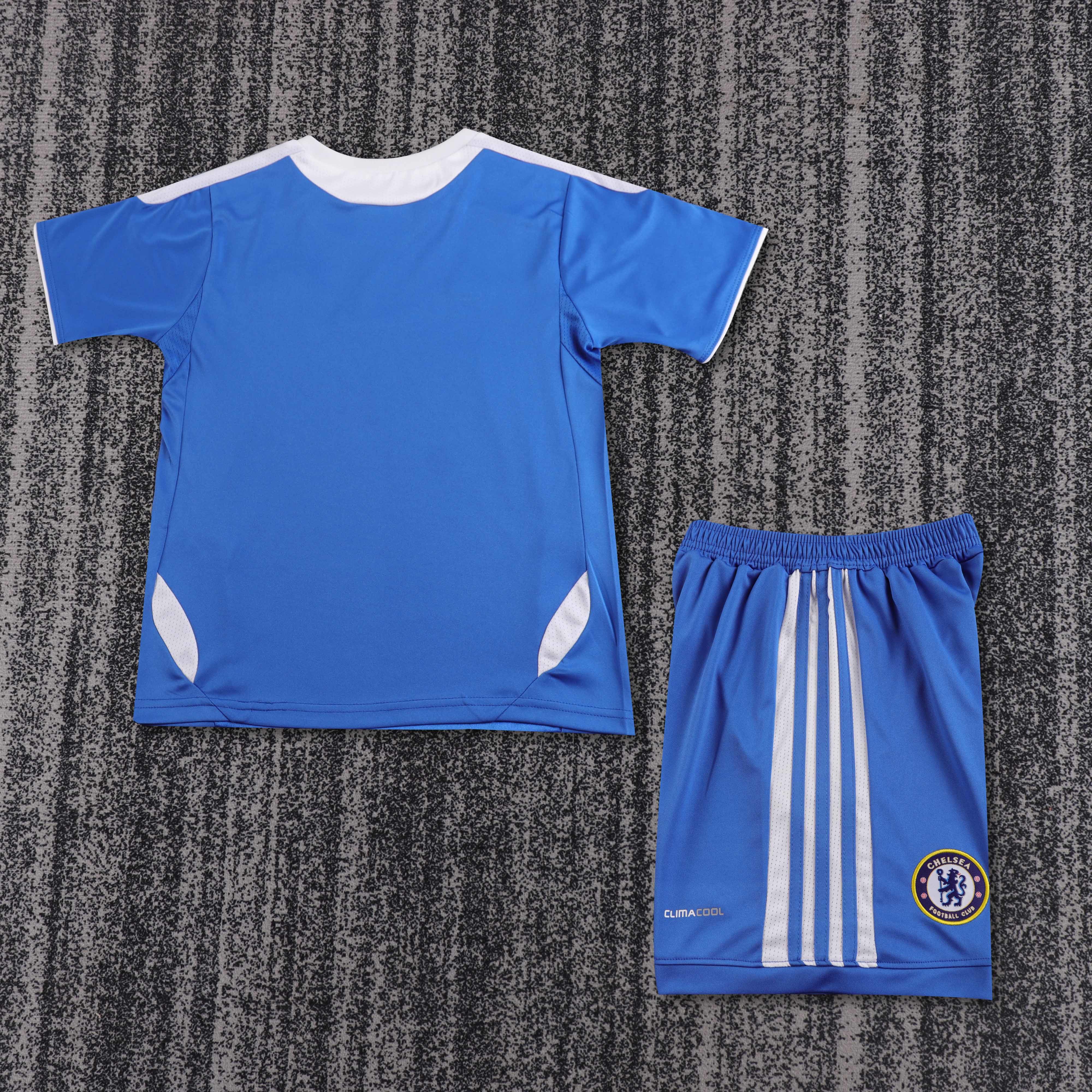 2011/2012 Chelsea Home Retro Champions League edition Football Shirt (Kids Kit)