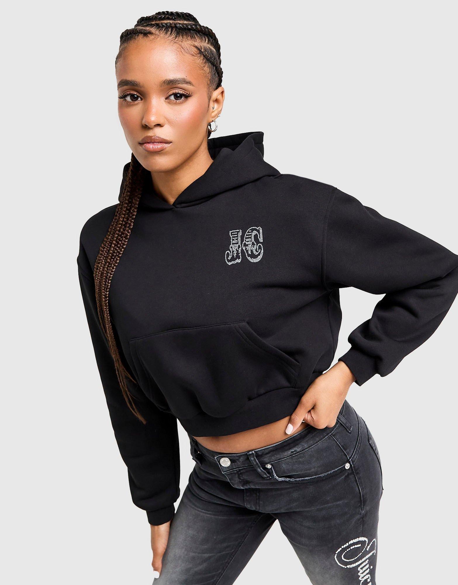 JUICY COUTURE Rodeo Diamante Fleece Hoodie Damen